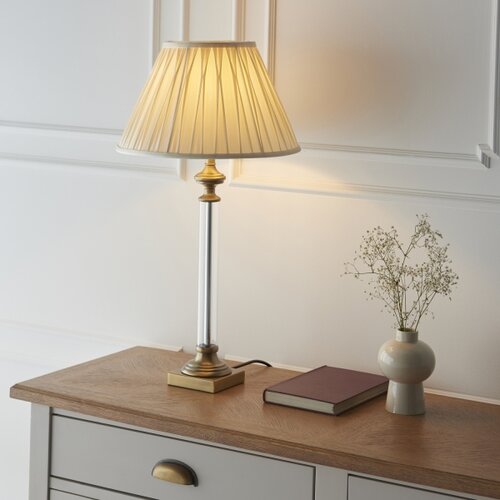  Endon 122515 - Stona lampa AVEBURY 1xE27/10W/230V mesing/zelena Slike