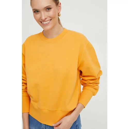 Answear Lab Bombažen pulover ženska, oranžna barva