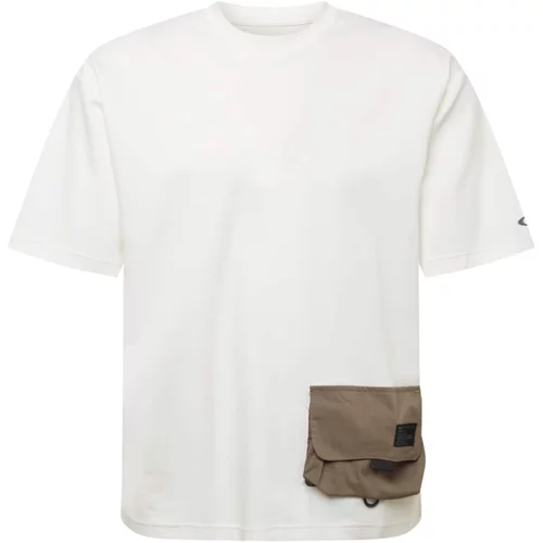 Oakley Tehnička sportska majica kaki / bijela