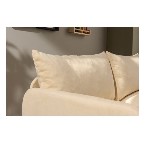 Atelier Del Sofa Dvosjed na razvlačenje Saga, 128 x 70 x 66 cm, Krem Slike