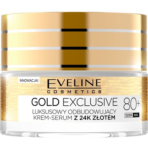Eveline Cosmetics Gold Exclusive obnovitvena krema proti staranju kože 50 ml Slike