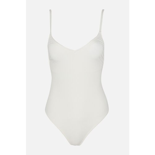 Trendyol Ecru Textured Back Detailed Swimsuit Slike