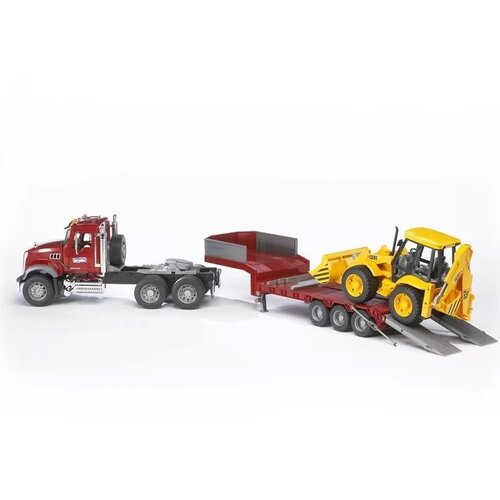 Bruder vlačilec MACK Granite LKW s prikolico in bagarjem JCB 4CX 02813 Cene