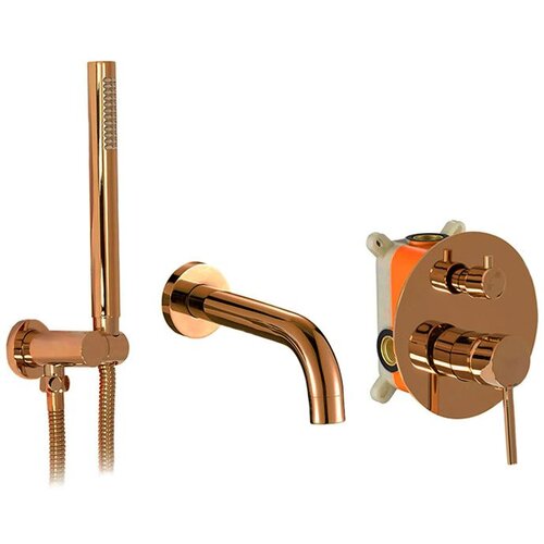 Rea Baterija za kadu podžbukna Lungo Copper Plus Box Slike