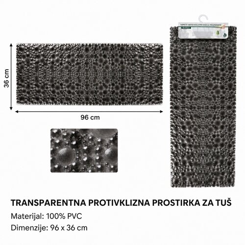 KMT Protivklizna prostirka za tu&scaron;, Crna Cene