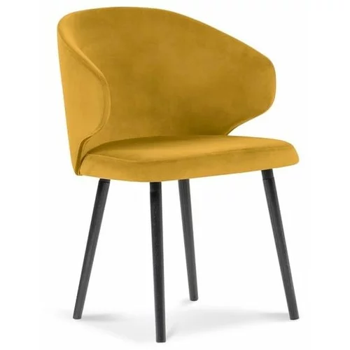 Windsor & Co Sofas žuta blagovaonska stolica s baršunastom presvlakom Nemesis