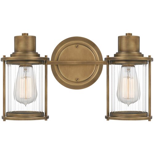 Elstead Lighting Elstead Quoizel Riggs Stenska svetilka iz preperele medenine, IP44, (22099293) Cene