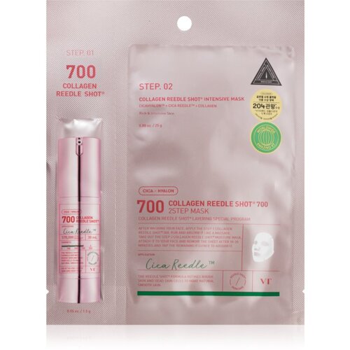 VT COSMETICS Collagen Reedle Shot 700 2-Step Mask maska za lifting i učvr&scaron;ćivanje za dvofaznu njegu lica 28.5 g Cijene
