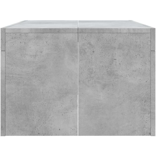 VidaXL Klubska mizica betonsko siva 102x50x36 cm inženirski les Slike