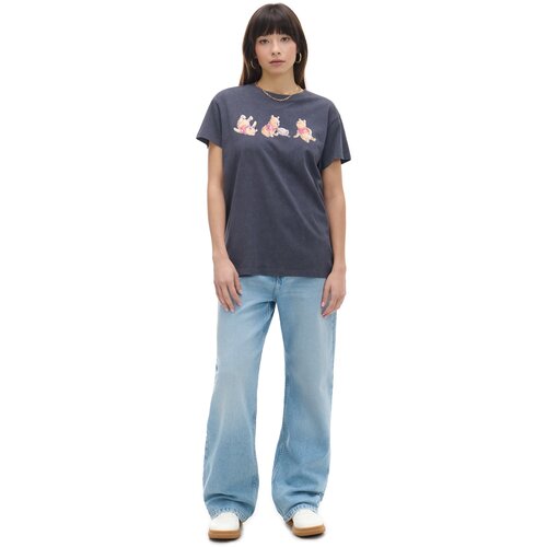 Cropp - Majica s potiskom Winnie The Pooh - Siva Cene