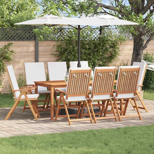  Vrtna stolica 8 pcs Smeđa i bijela 57 x 71,5 x 104 cm Cene