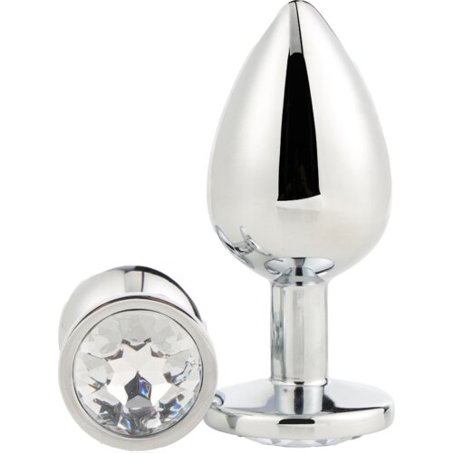 DREAMTOYS analni čep gleaming love silver large Cene