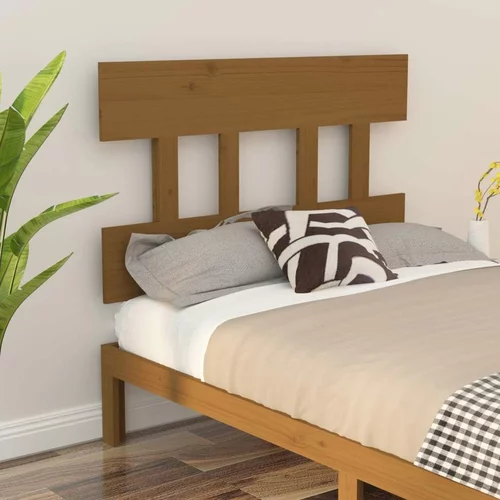  Uzglavlje za krevet boja meda 93 5 x 3 x 81 cm masivna borovina