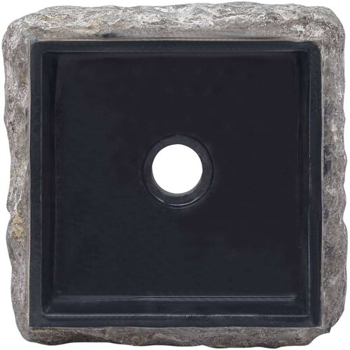VidaXL Umivaonik crni 30 x 30 x 13 cm mramorni Slike