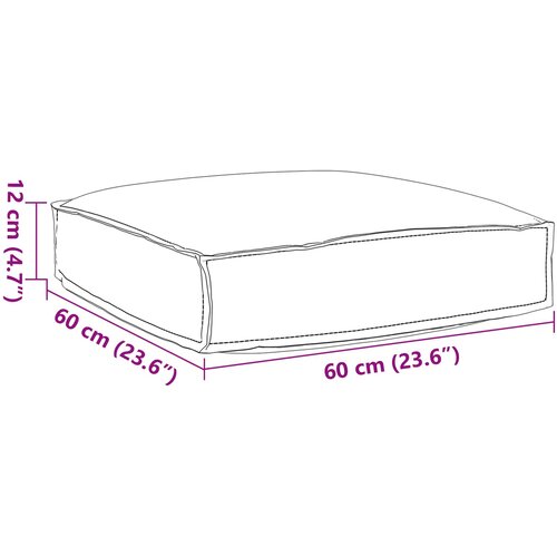  Jastuk Krema 60 x 60 x 12 cm Oxford tkanina Slike