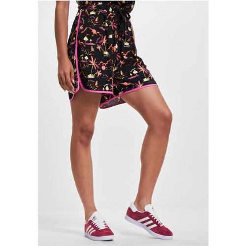 Just Rhyse Women's Patterned Waikiki Shorts/Black Slike