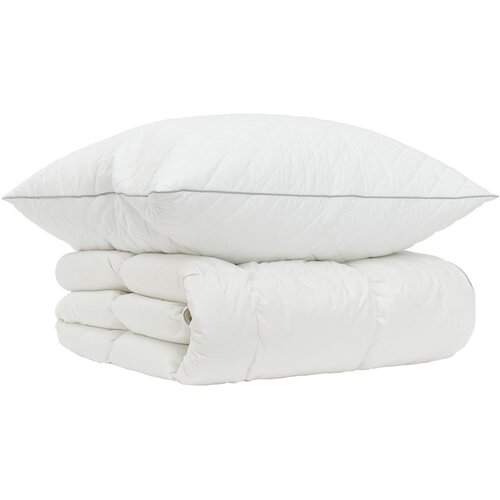  90% guska dol set FULDA 2 kom. 140 x 200 cm Zima 300 GSM Bijela Slike