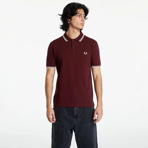 Fred Perry TWIN TIPPED SHIRT Bordo