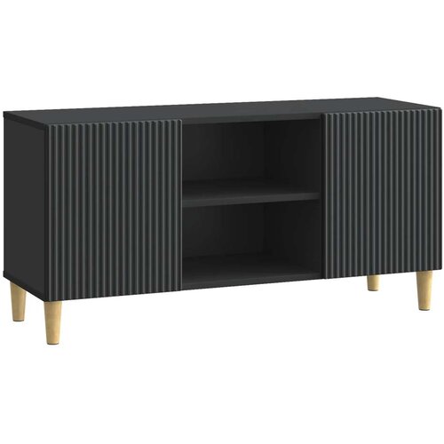 TV omarica Črna 102 x 34,5 x 50 cm Inženirski les, (5000238885) Cene