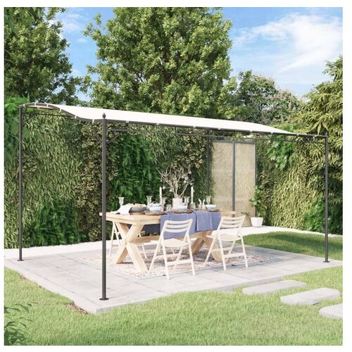  Nadstrešek krem 4x3 m 180 g/m² blago in jeklo Cene