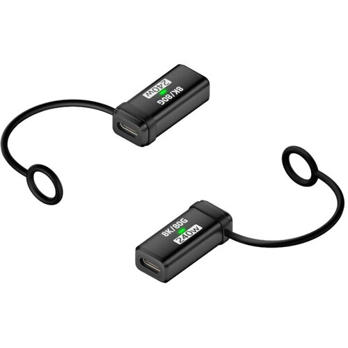 INF 2-Pack 240W USB-C ženski na ženski adapter, 120Gbps, podpira 16K@60Hz Black, (5000291434) Cene