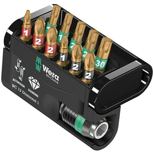 Wera Set bitov Bit-Check 12 Diamond 1 SB (12 -del.) Cene