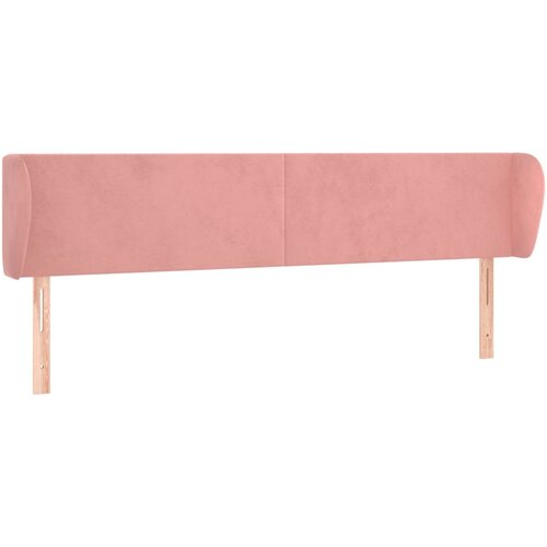 Maison Chic posteljno vzglavje - vzglavna omarica - nočna omarica z u&amp;scaron;esi roza 203x23x78/88 cm žamet, (21711572) Slike