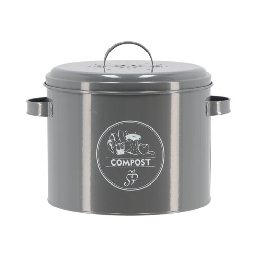 Esschert Design Siva kanta za bio otpad 6,3 l Secret Du Potager – Cijene