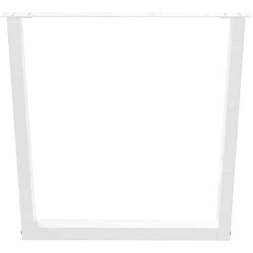  Noge za blagovaonski stol V-oblika 3 kom bijele 90x(72-73 3) cm Slike
