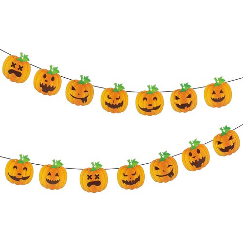 Family Halloween papirnata girlanda - buča - 3,5 m - 8 kom buč, (5000183802) Cene