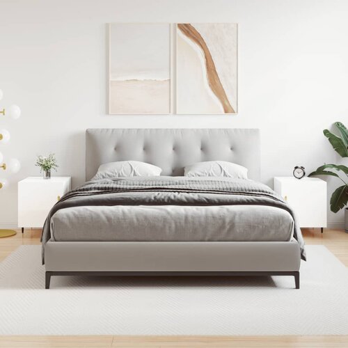 VidaXL Noćni ormarići 2 kom sjajni bijeli 40x40x50cm konstruirano drvo Slike