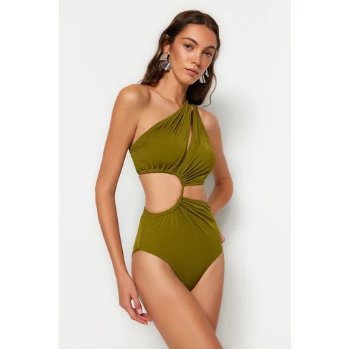 Trendyol Swimsuit - Khaki - Plain