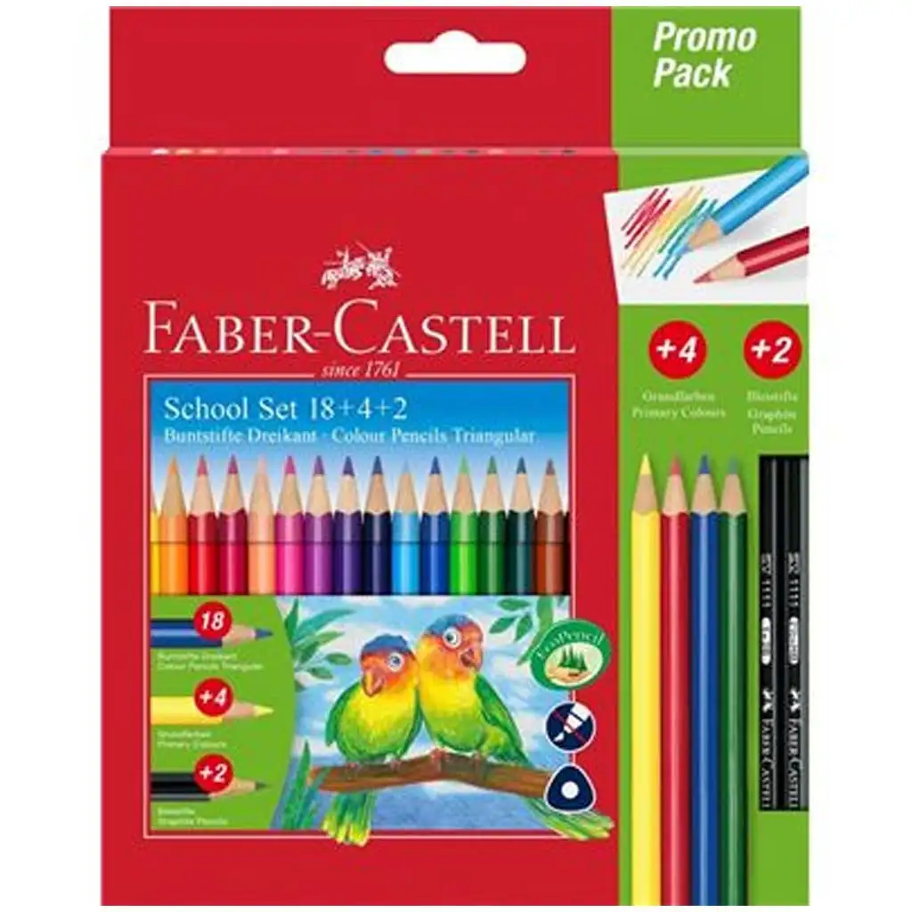 Faber-Castell set od 24 bojica s papigom Slike