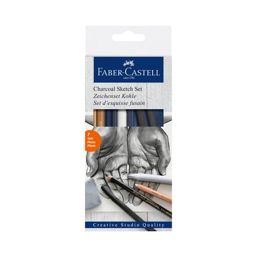 Faber-Castell karbonska olovka, 7 kom Slike