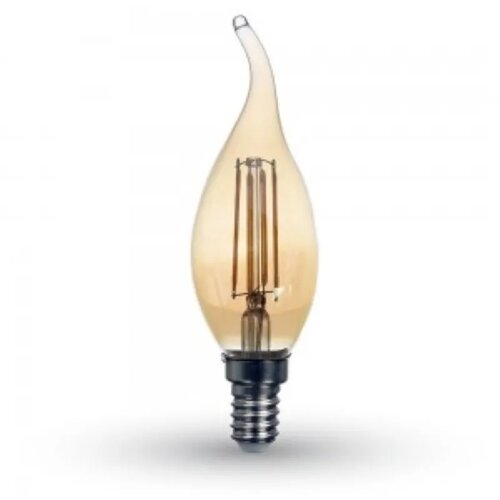 V-tac led sijalica E14 4W 2200K sveća filament amber plamen Slike