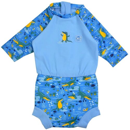 Splash About Kopalke Happy Nappy UV kombinezon 3/4 rokavi Krokodili L (6&ndash;14 mesecev) Cene