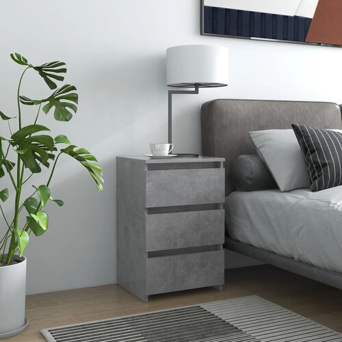 vidaXL noćni ormarić boja betona 40 x 35 x 62,5 cm konstruirano drvo Cijene