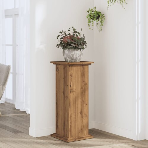 vidaXL Stojalo za rastline artisan hrast 33x33x80 cm inženirski les Cene