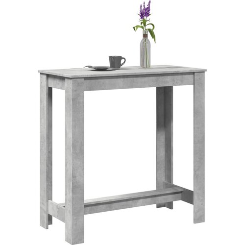 vidaXL Barska miza betonsko siva 102x50x103,5 cm inženirski les Cene