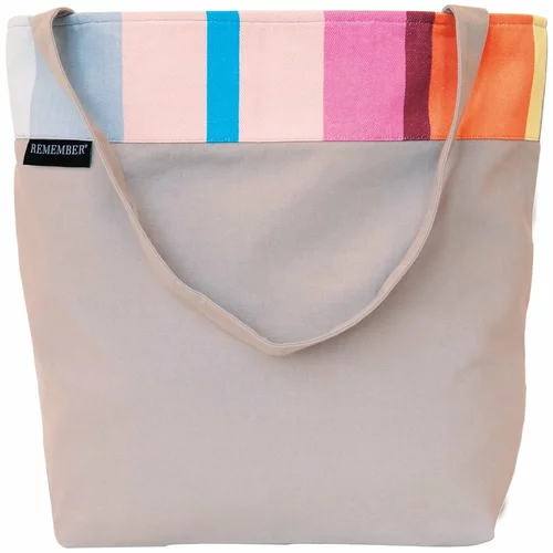Remember siva pamučna torba za plažu Marina