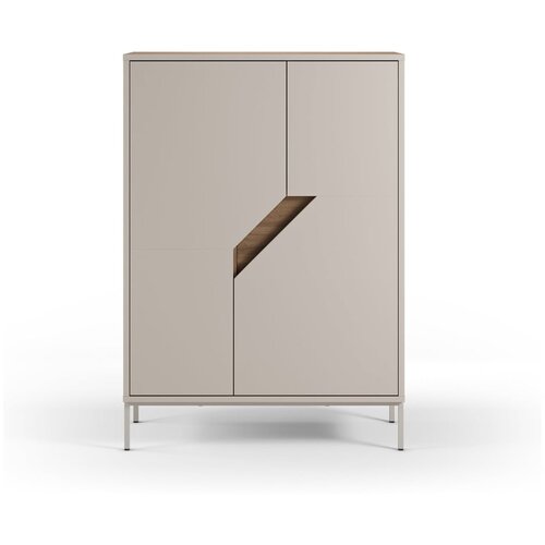 Marckeric Krem/u prirodnoj boji komoda u dekoru hrasta 85x120x40 cm Lilou &amp;ndash; Slike
