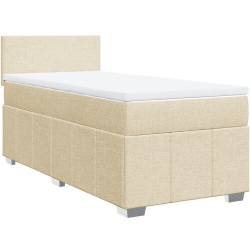 Maison Chic Box spring postelja - Vzmetna postelja z vzmetnico krem 100x200 cm blago SL11373, (21882801) Cene