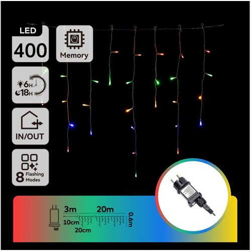 Aigostar led girlanda za spoljnu upotrebu 400 LED/8 funkcija 23x0,6m IP44 vi&scaron;ebojna Cene