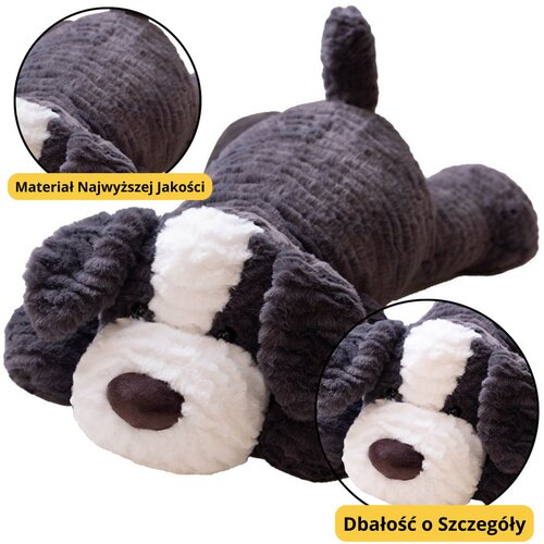 Pli&amp;scaron;ana igračka Pas Kuscheltier 30cm - sivo/bijeli Slike