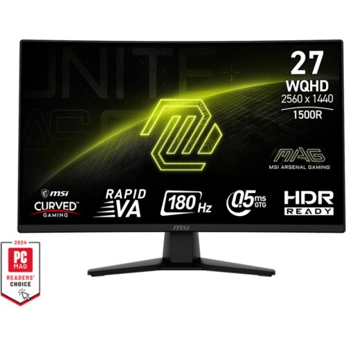 MSI monitor 27 mag 274CQF va wqhd 180Hz DP/2XHDMI zakrivljen Cene
