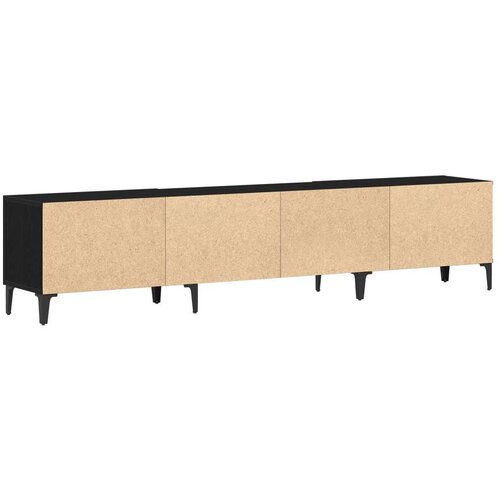 vidaXL TV omara Črni hrast Inženirski les 180 x 31.5 x 40 cm Cene