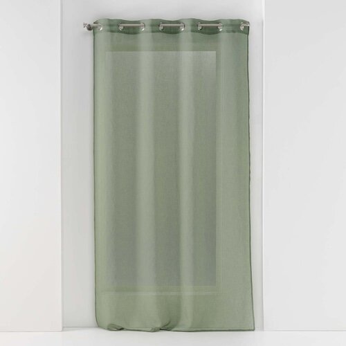 Douceur d intérieur Kaki zelena prosojna zavesa 140x280 cm Sandra – Cene
