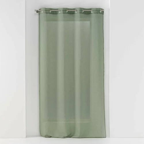 Douceur d intérieur Kaki zelena prosojna zavesa 140x280 cm Sandra –