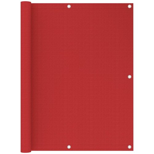 Balkonski zastor crveni 120 x 300 cm HDPE Cijene