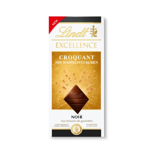 Lindt EXCELLENCE CROQUANT s kosi vafljev Slike
